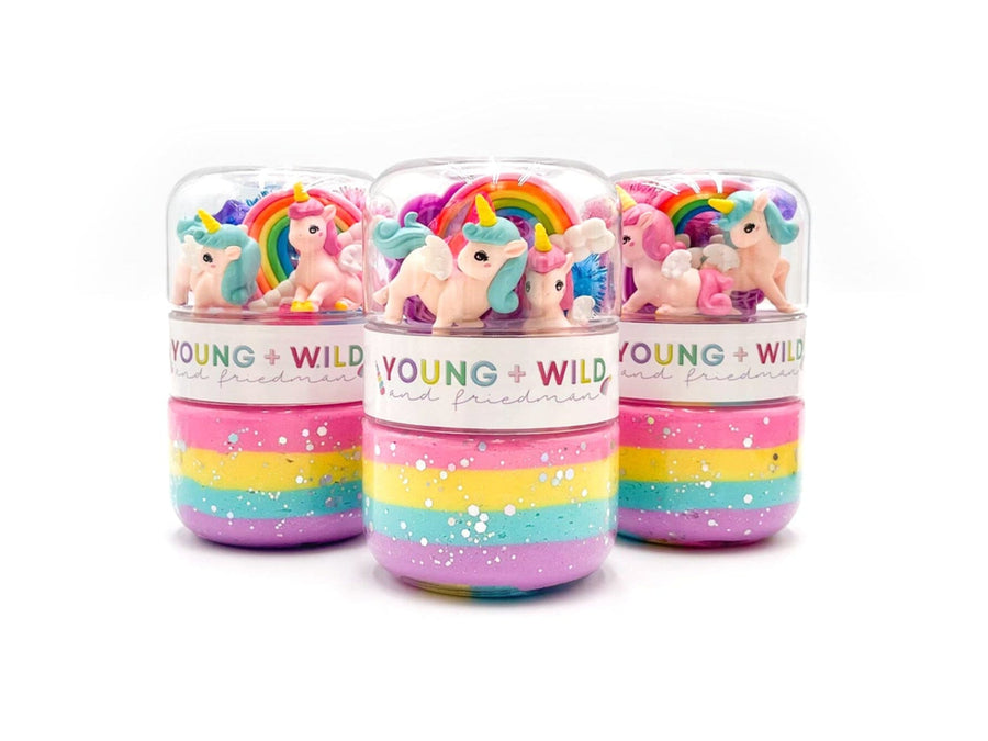 Rainbow Unicorn Grab & Go Dough Jar Grab and Go Dough Young, Wild & Friedman