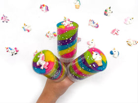 Rainbow Unicorn Push Pops