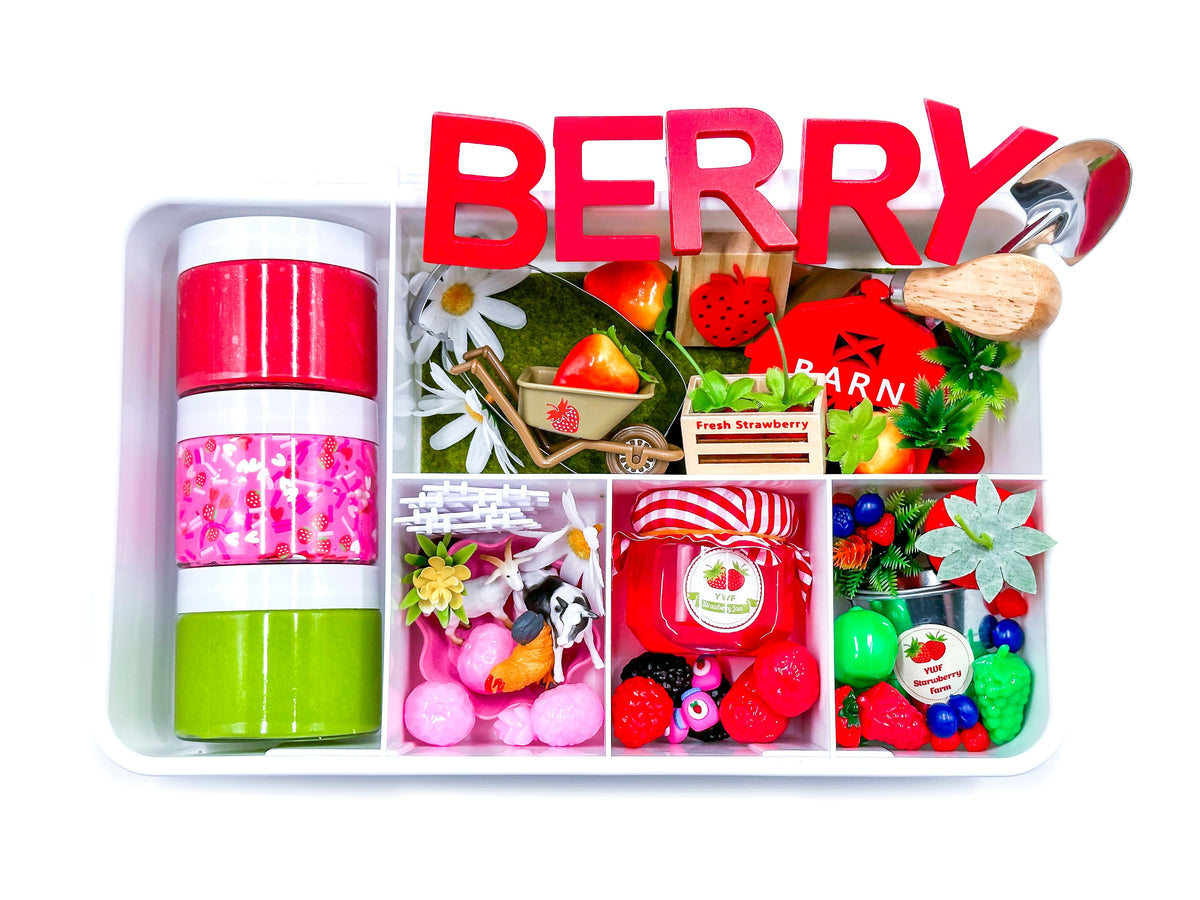 Strawberry Picking Sensory Kit Young + Wild and Friedman