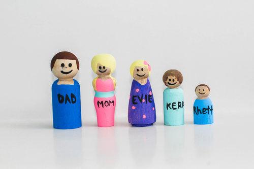 Painted Peg People