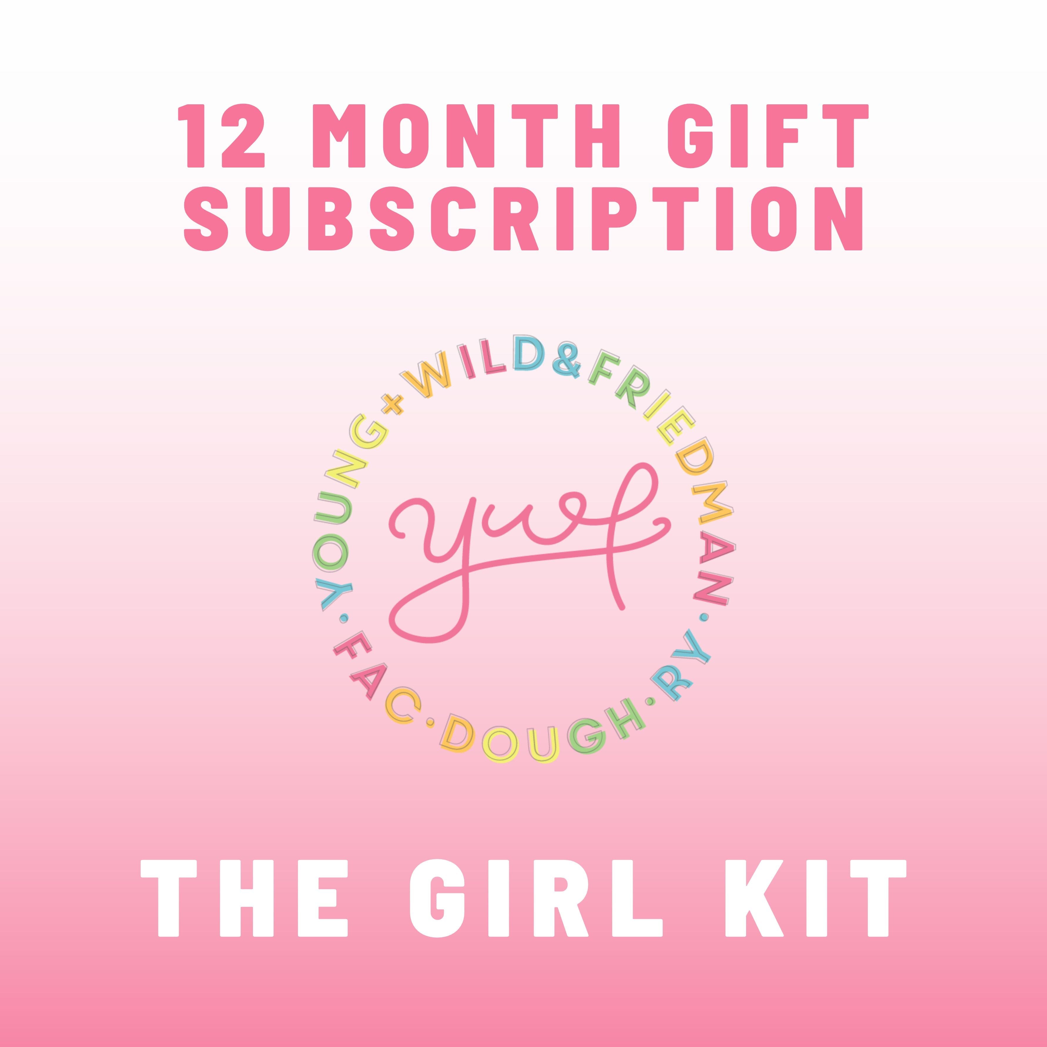 12 Month Gift Subscription - Girl Theme Subscription Young, Wild & Friedman 