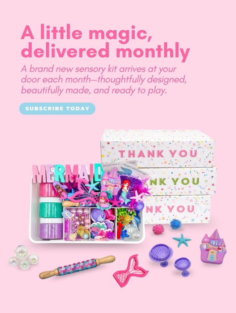 Mermaid Monthly Subscription Pink Banner Vertical