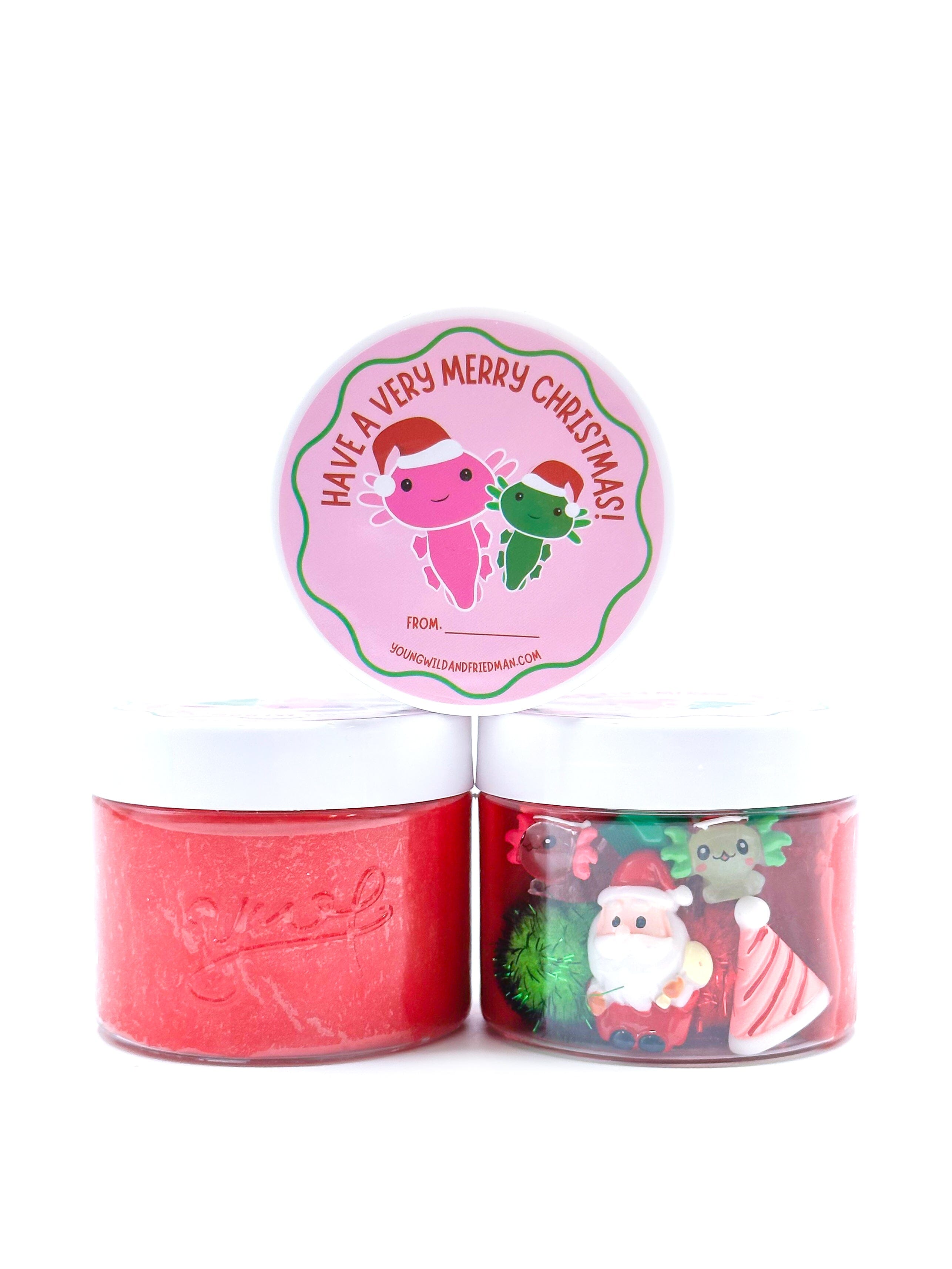 Axolotl Christmas Sensory Dough Jar Sensory Dough Young, Wild & Friedman 