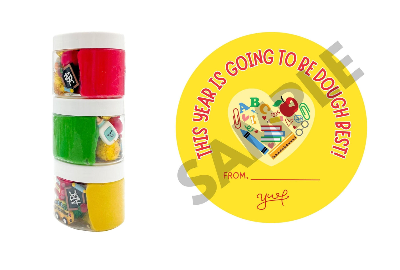 Back to School Sensory Dough Jars Sensory Dough Young, Wild & Friedman 