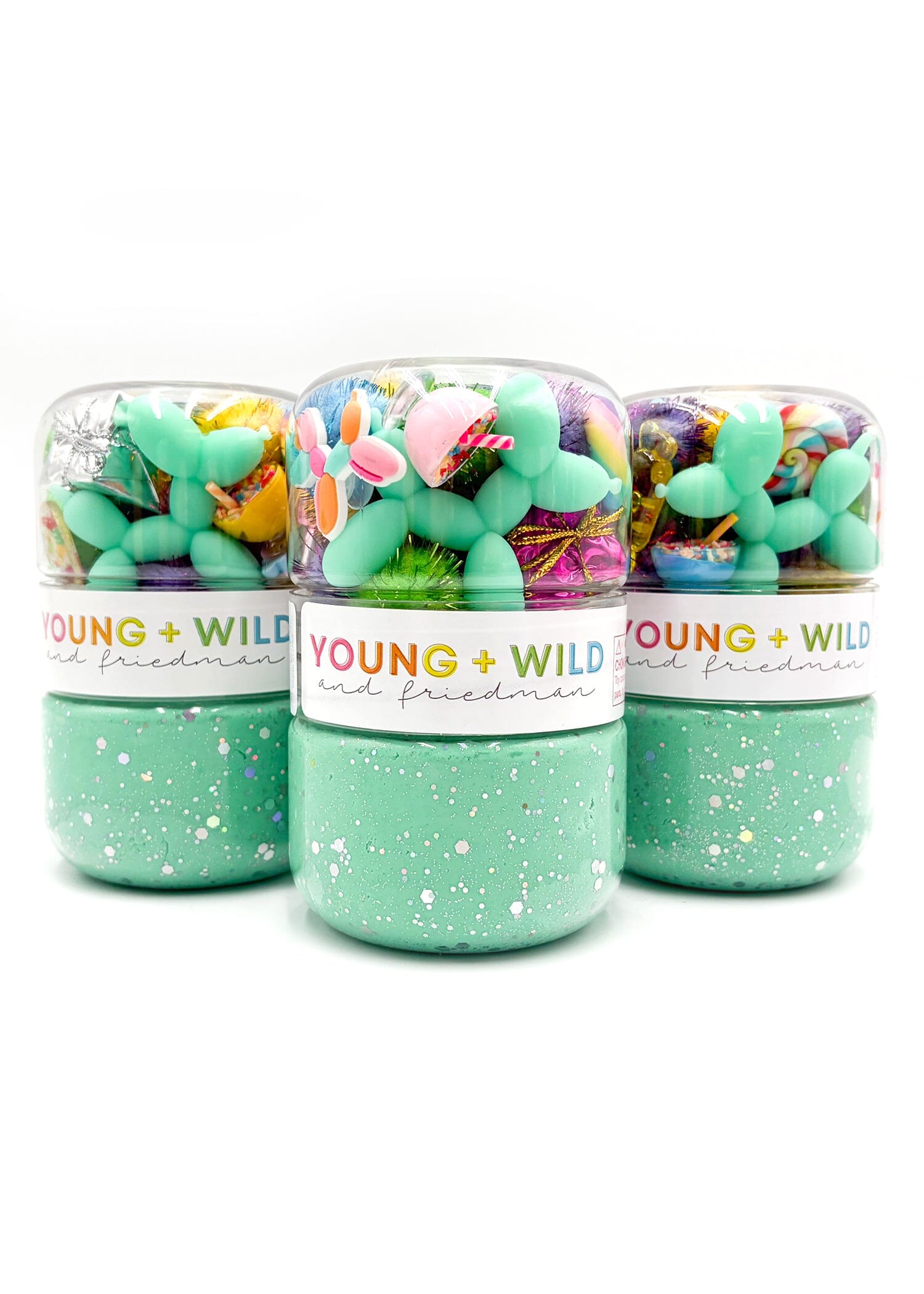 Birthday Grab & Go Dough Jar Grab and Go Dough Young, Wild & Friedman Blue 