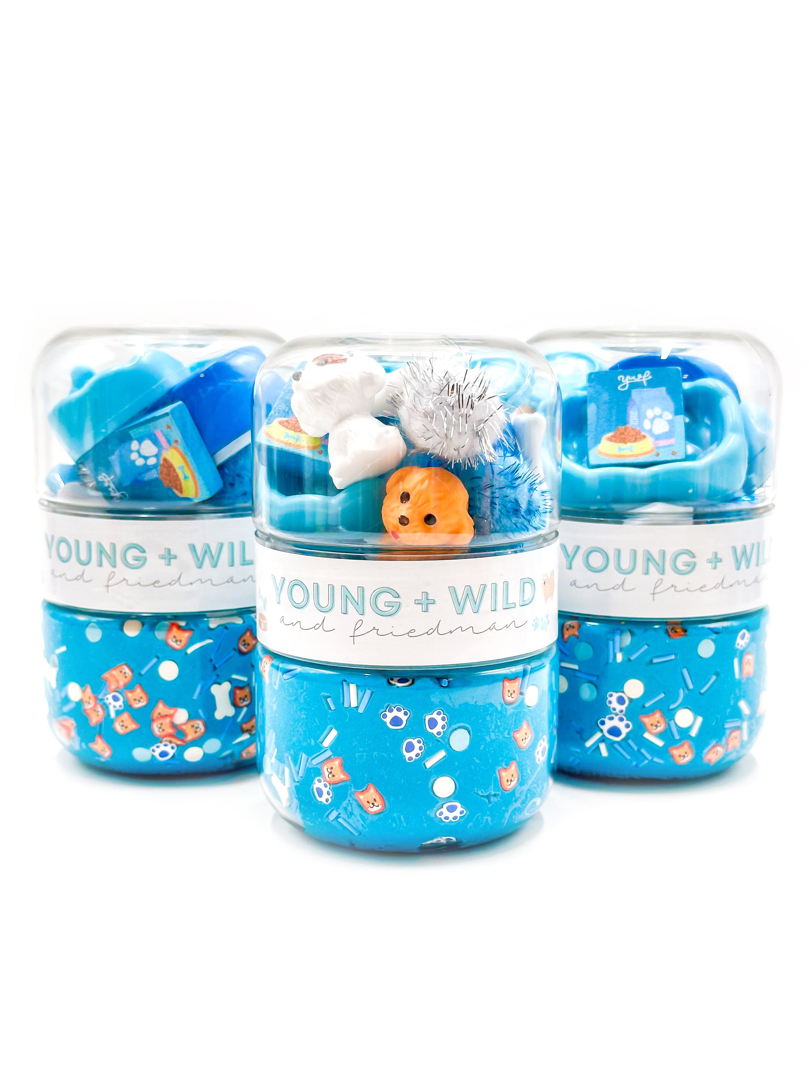 Blue Pet Grab & Go Dough Jar · Young + Wild and Friedman