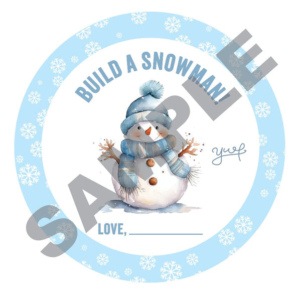 Build a Snowman Favor Jars Sensory Dough Young, Wild & Friedman 