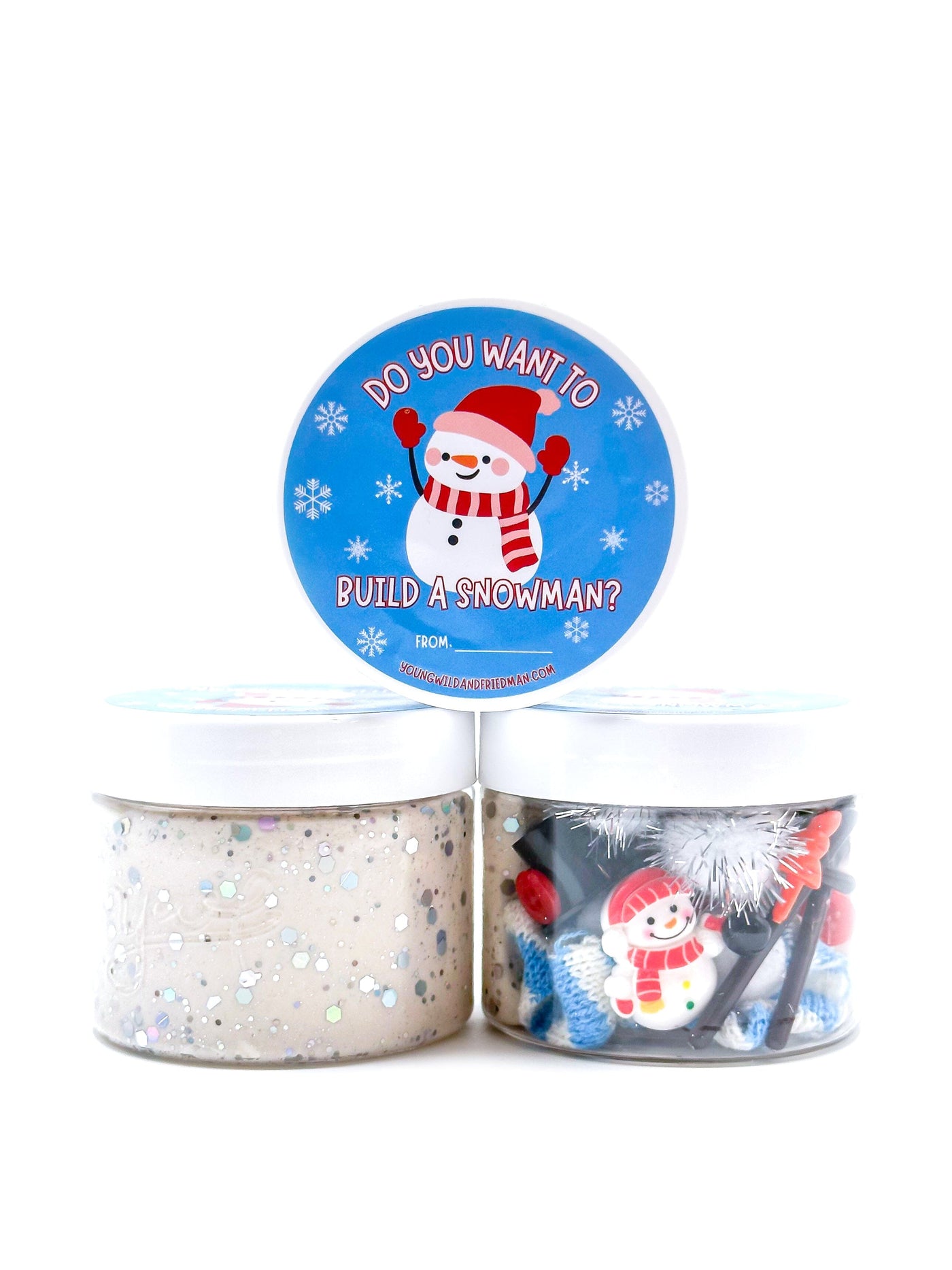 Build a Snowman Sensory Dough Jar Sensory Dough Young, Wild & Friedman 