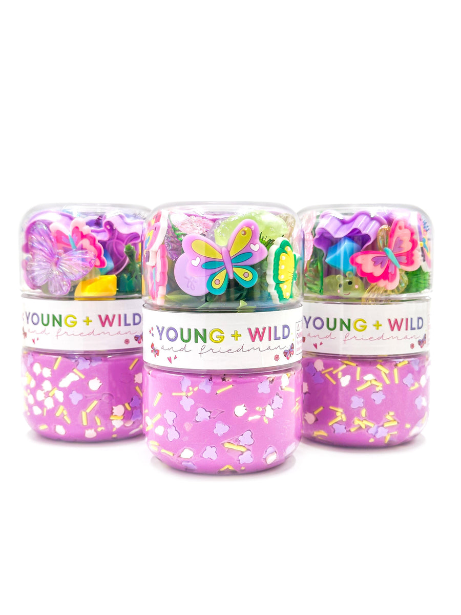 Butterfly Grab & Go Dough Jar Grab and Go Dough Young, Wild & Friedman 