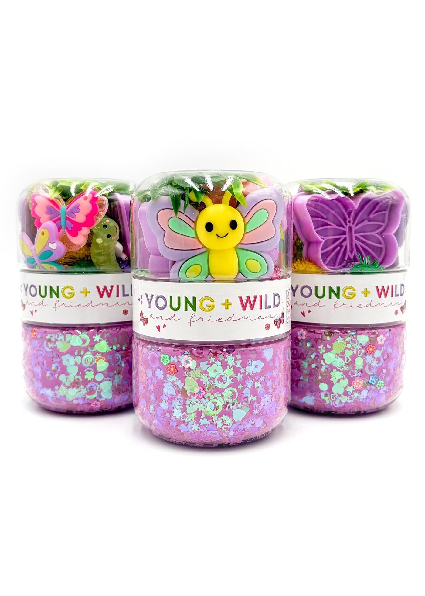 Butterfly Grab & Go Dough Jar Grab and Go Dough Young, Wild & Friedman 