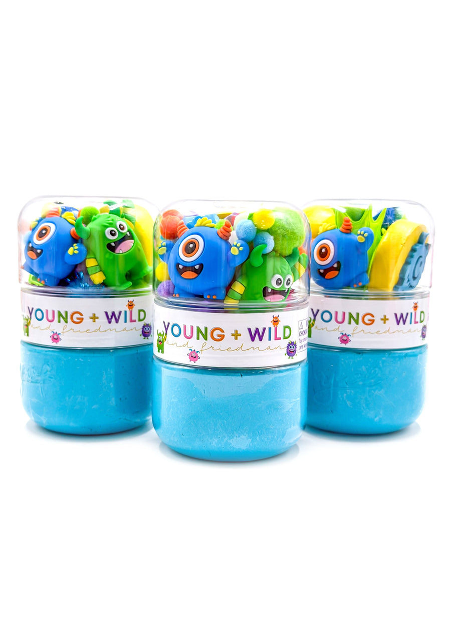 Colorful Monster Grab & Go Dough Jar Grab and Go Dough Young, Wild & Friedman 