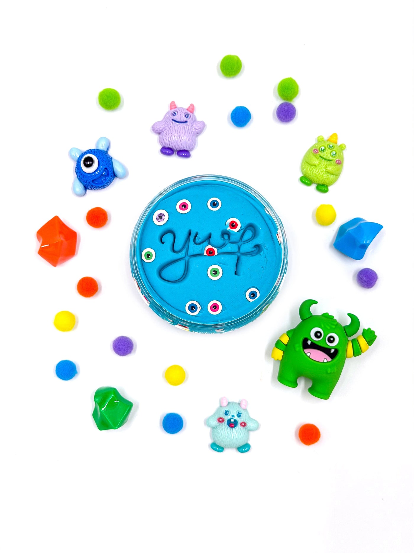Colorful Monster Sensory Dough Jar Sensory Dough Young, Wild & Friedman 