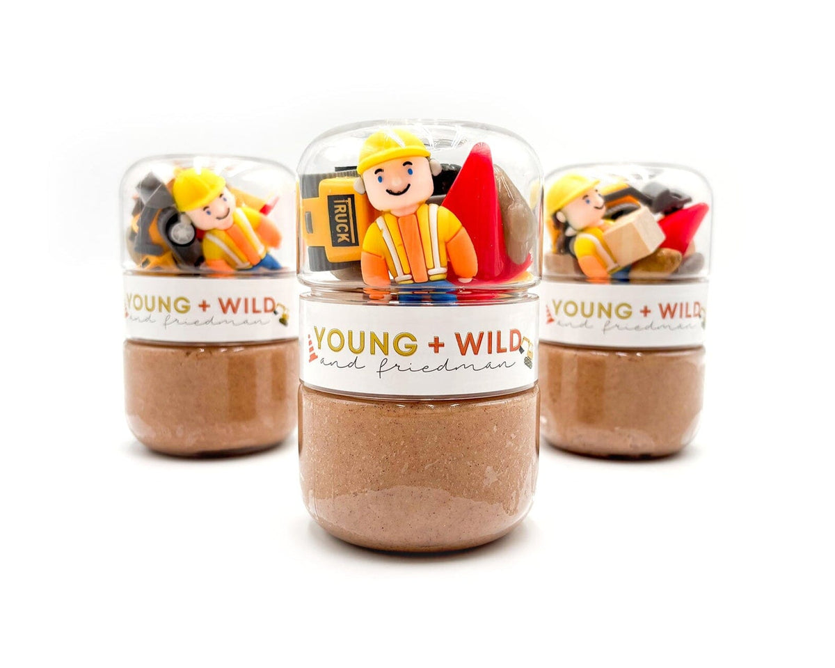 Construction Grab & Go Dough Jar Grab and Go Dough Young, Wild & Friedman 