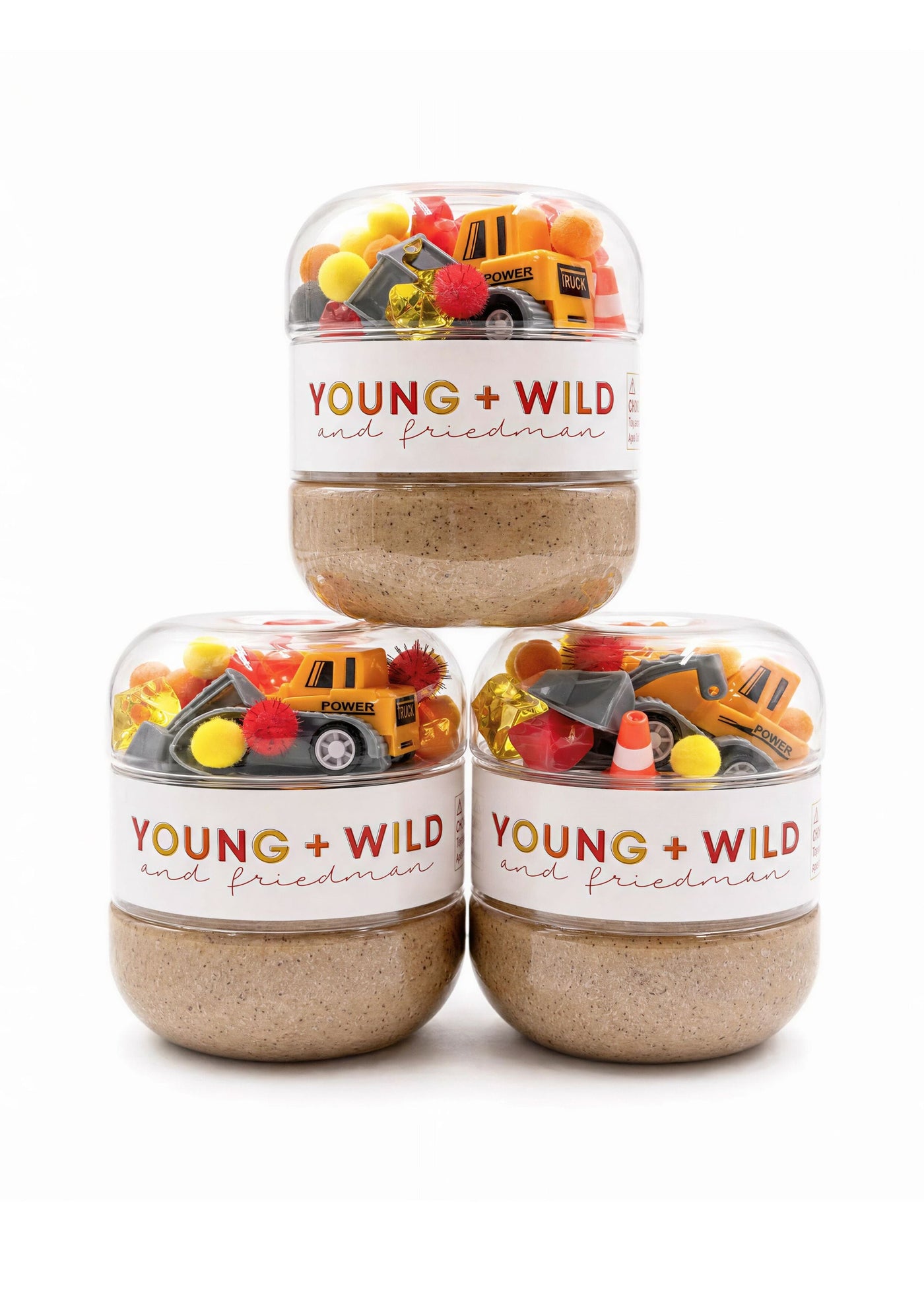 Construction Sensory Dough Jar Sensory Dough Young, Wild & Friedman 
