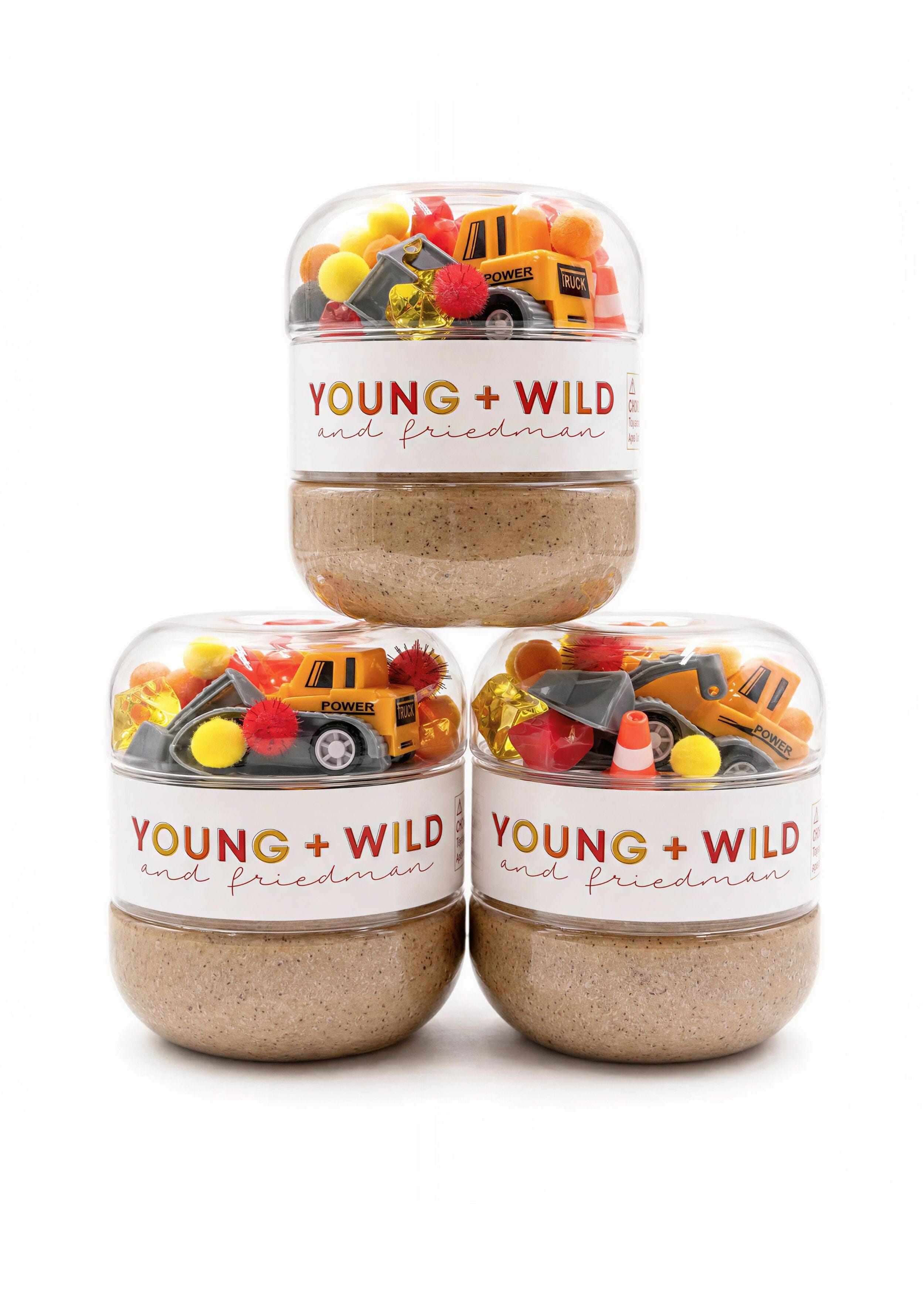 Construction Sensory Dough Jar Sensory Dough Young, Wild & Friedman 