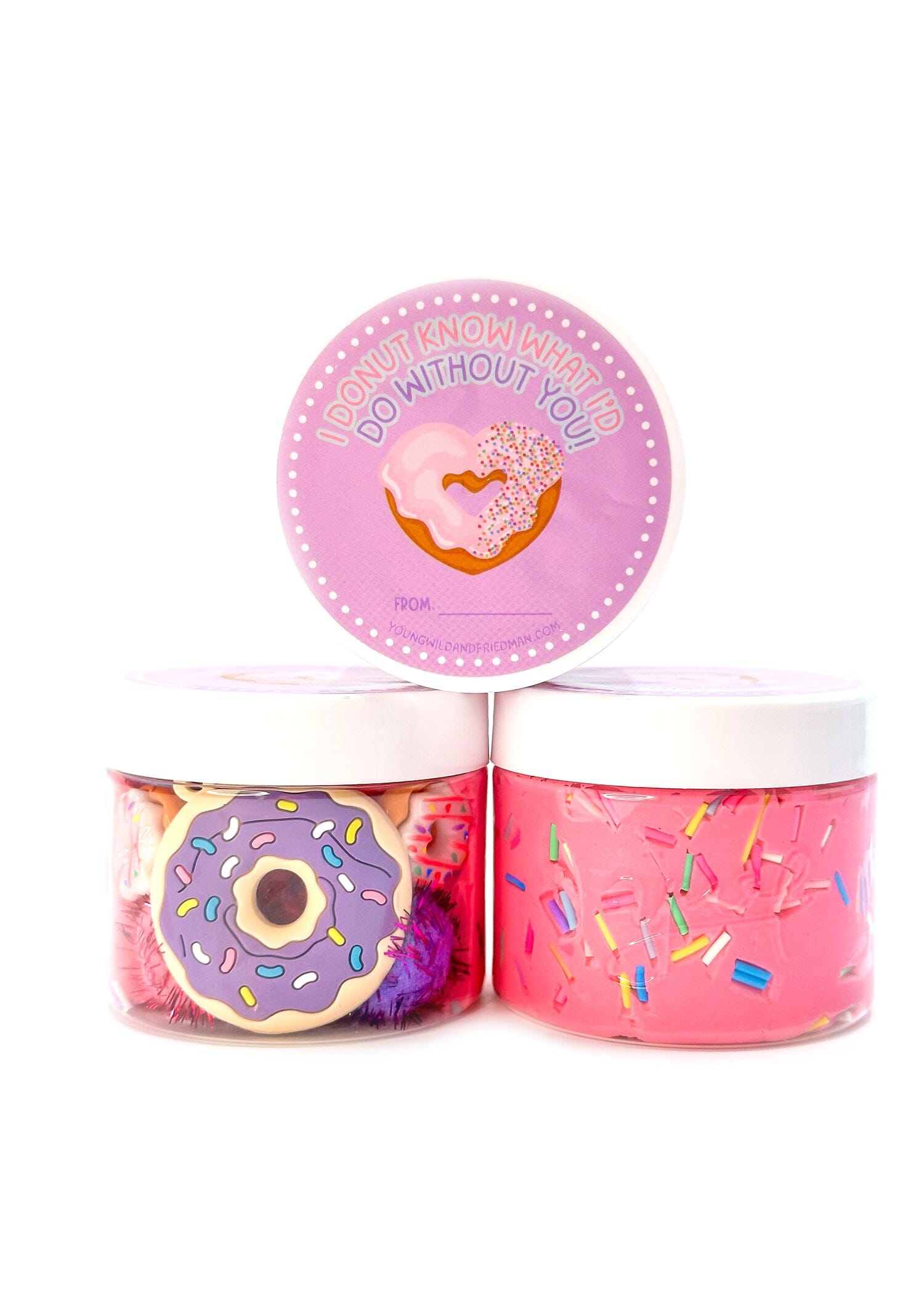 Donut Valentine Sensory Dough Jar Sensory Dough Young, Wild & Friedman 