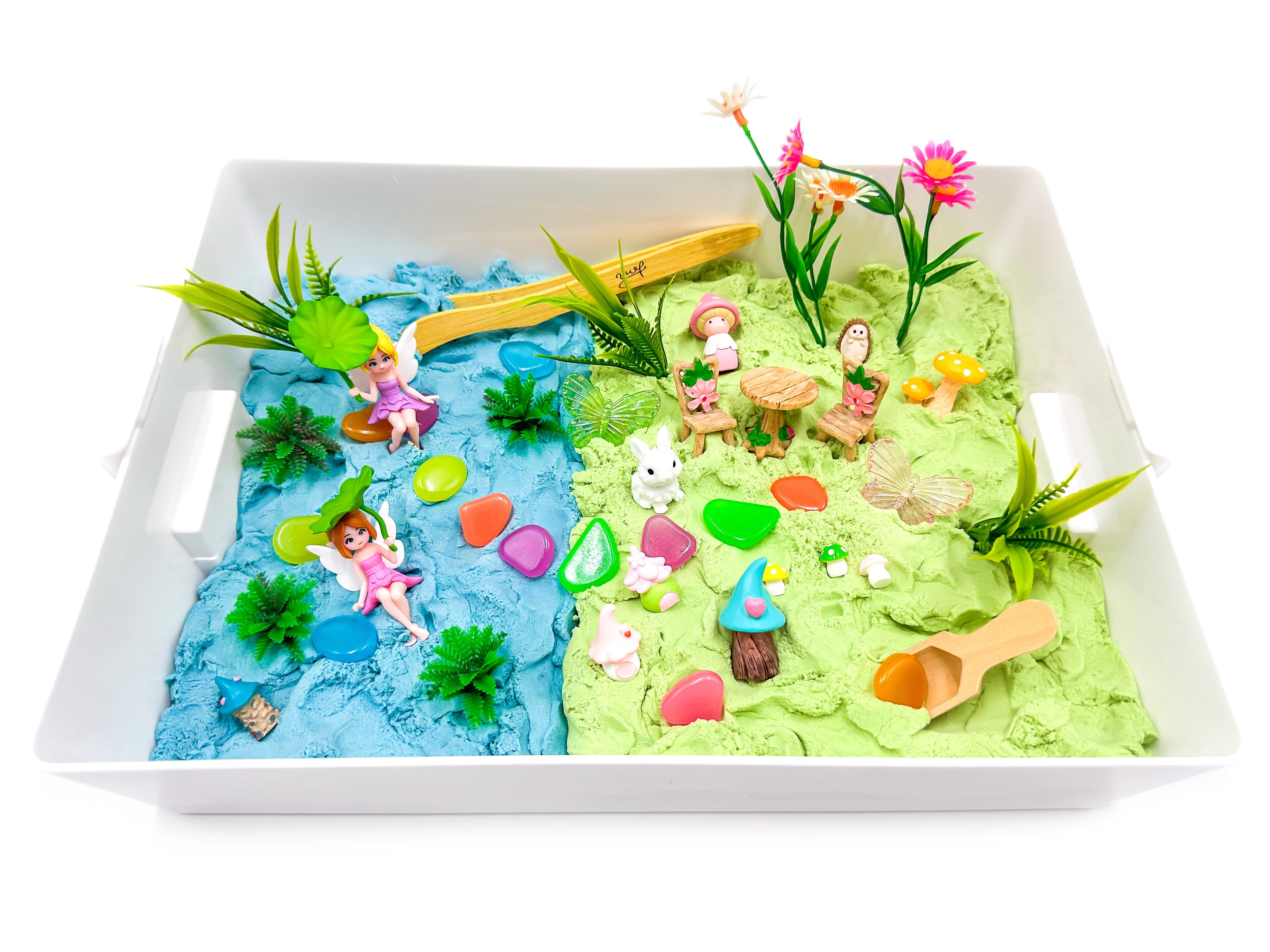 Fairy Garden Sensory Sand Bin Sensory Bin Young, Wild & Friedman 