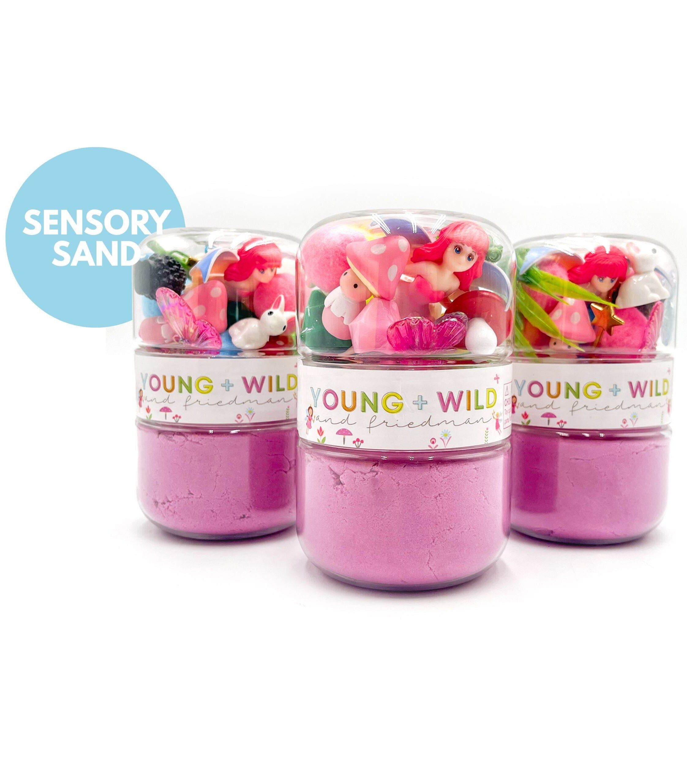 Fairy Grab & Go Sensory Sand Jar Grab and Go Dough Young, Wild & Friedman 