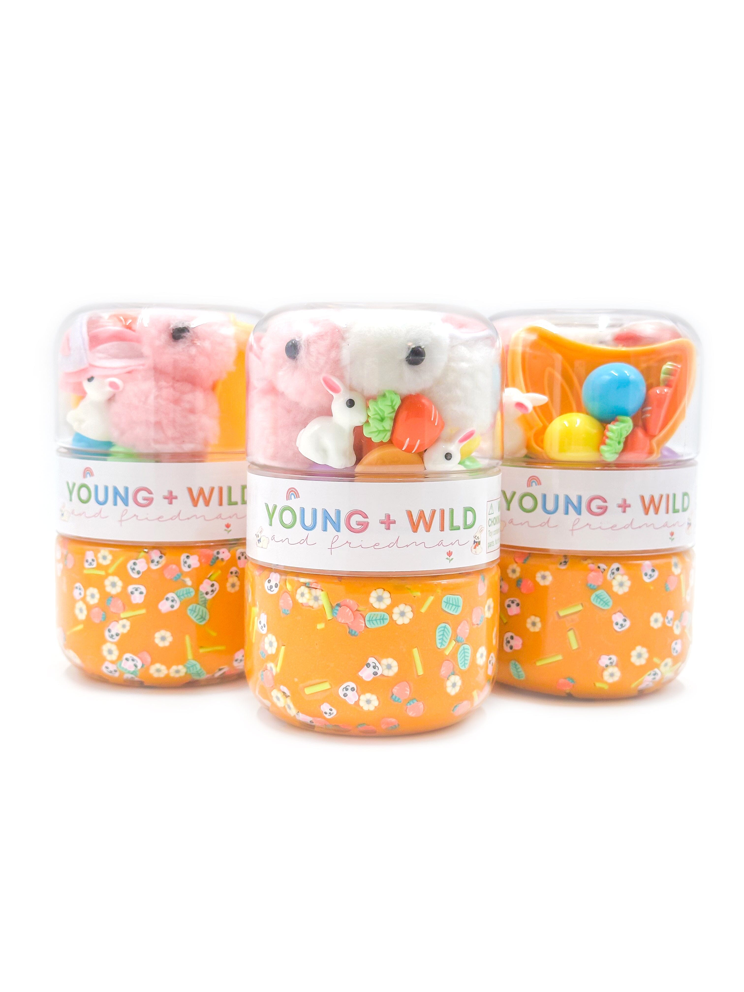 Fluffy Bunny Grab & Go Dough Jar Grab and Go Dough Young, Wild & Friedman 