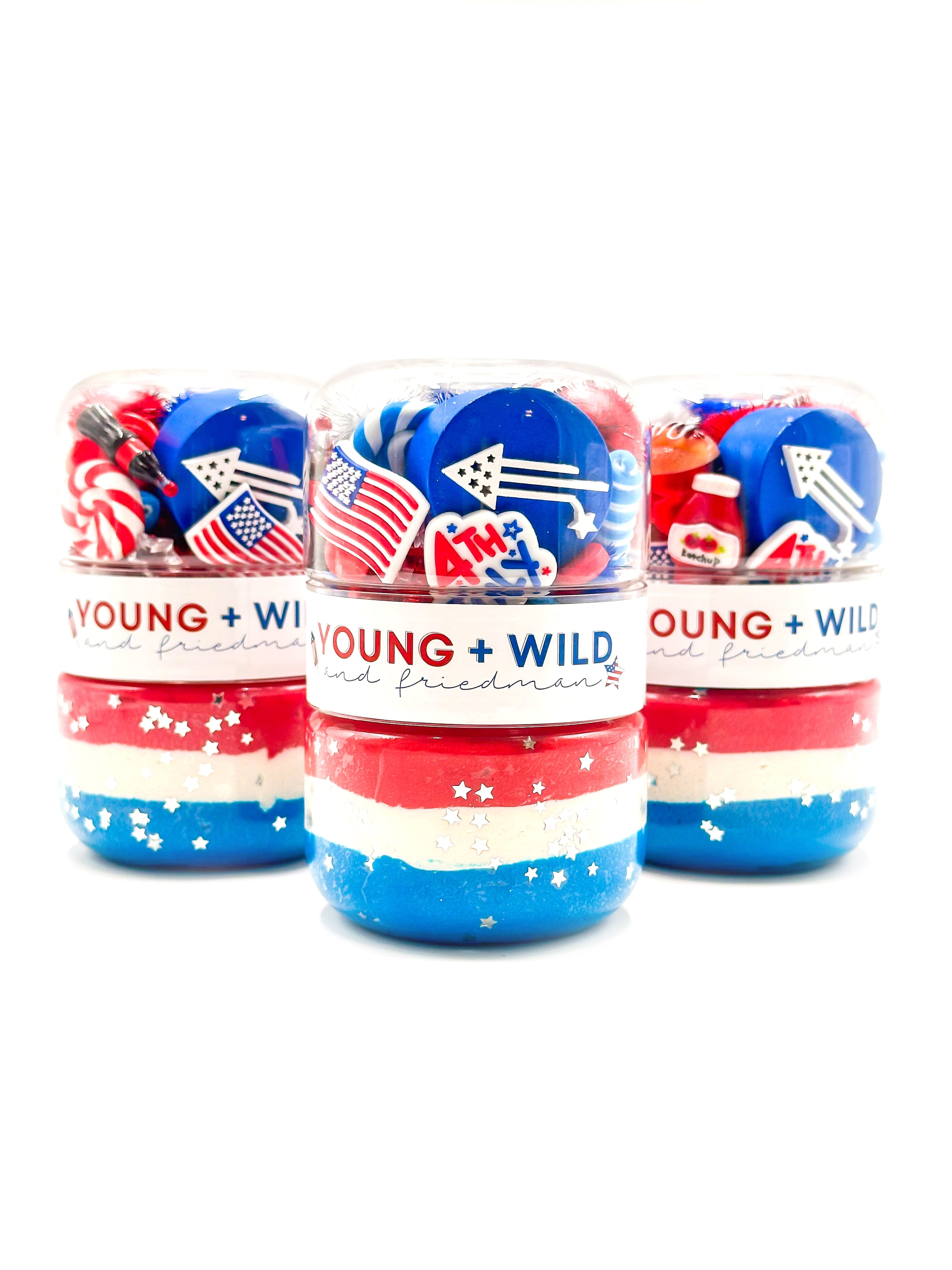 Fourth of July Grab & Go Dough Jar Grab and Go Dough Young, Wild & Friedman 