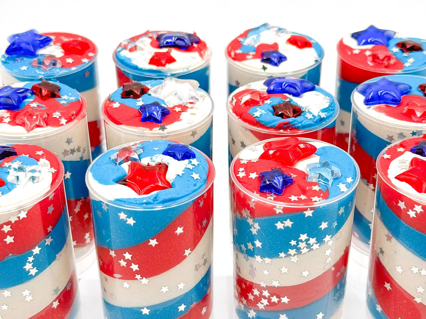 Fourth of July Sensory Dough Push Pop Sensory Dough Young, Wild & Friedman 