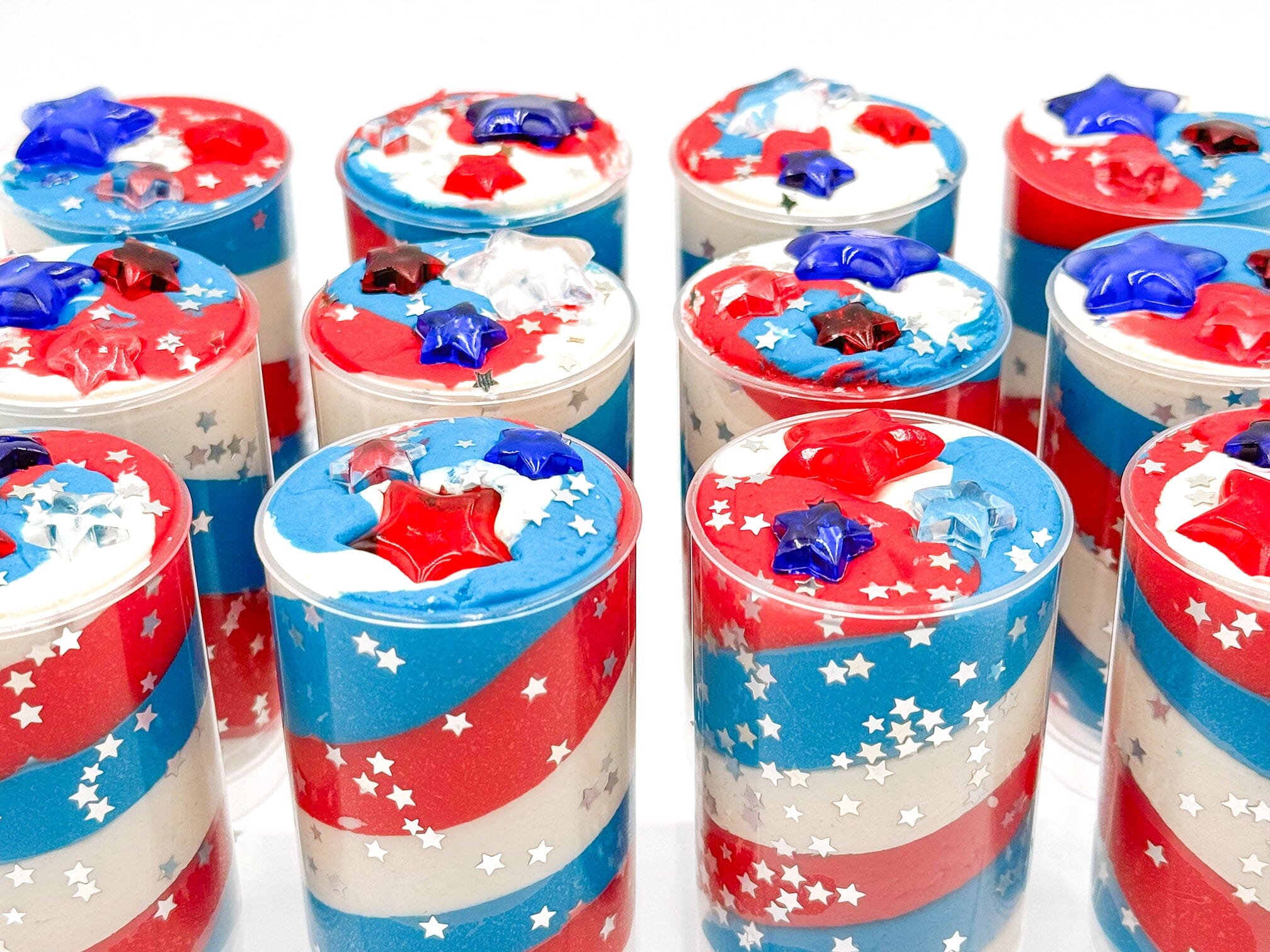 Fourth of July Sensory Dough Push Pop Sensory Dough Young, Wild & Friedman 