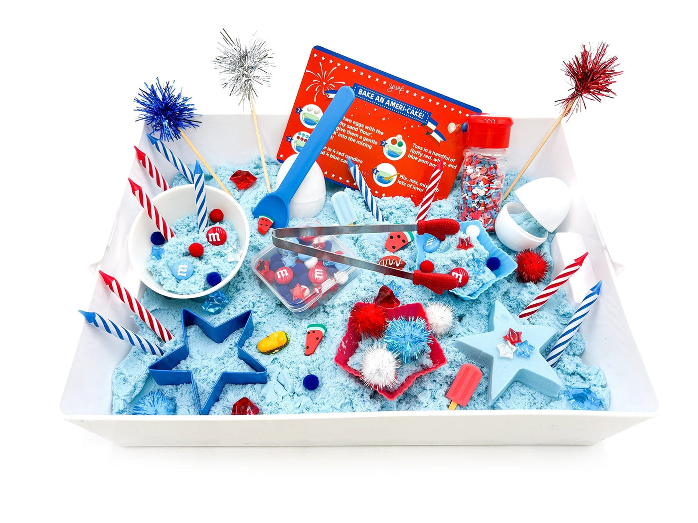 Fourth of July Sensory Sand Bin Sensory Bin Young, Wild & Friedman 