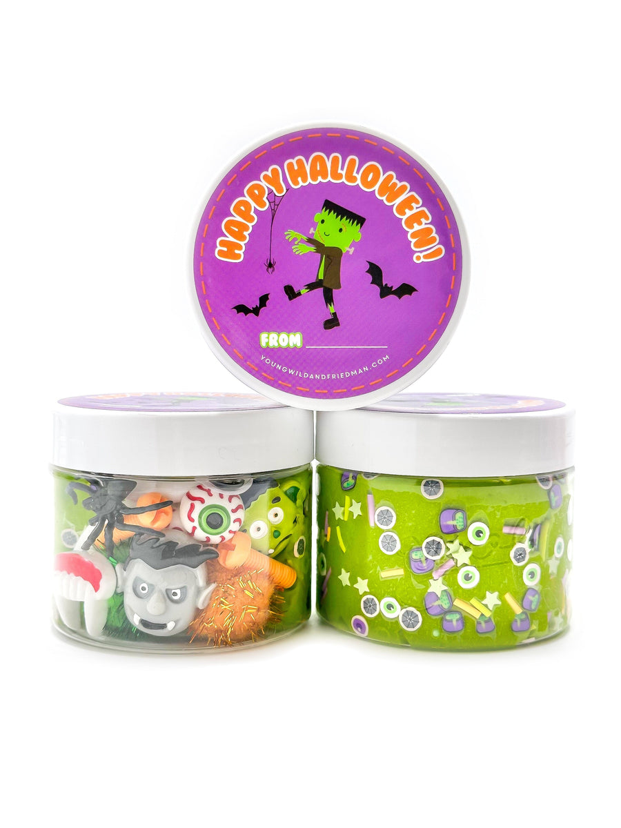 Frankenstein Sensory Dough Jar Sensory Dough Young, Wild & Friedman 