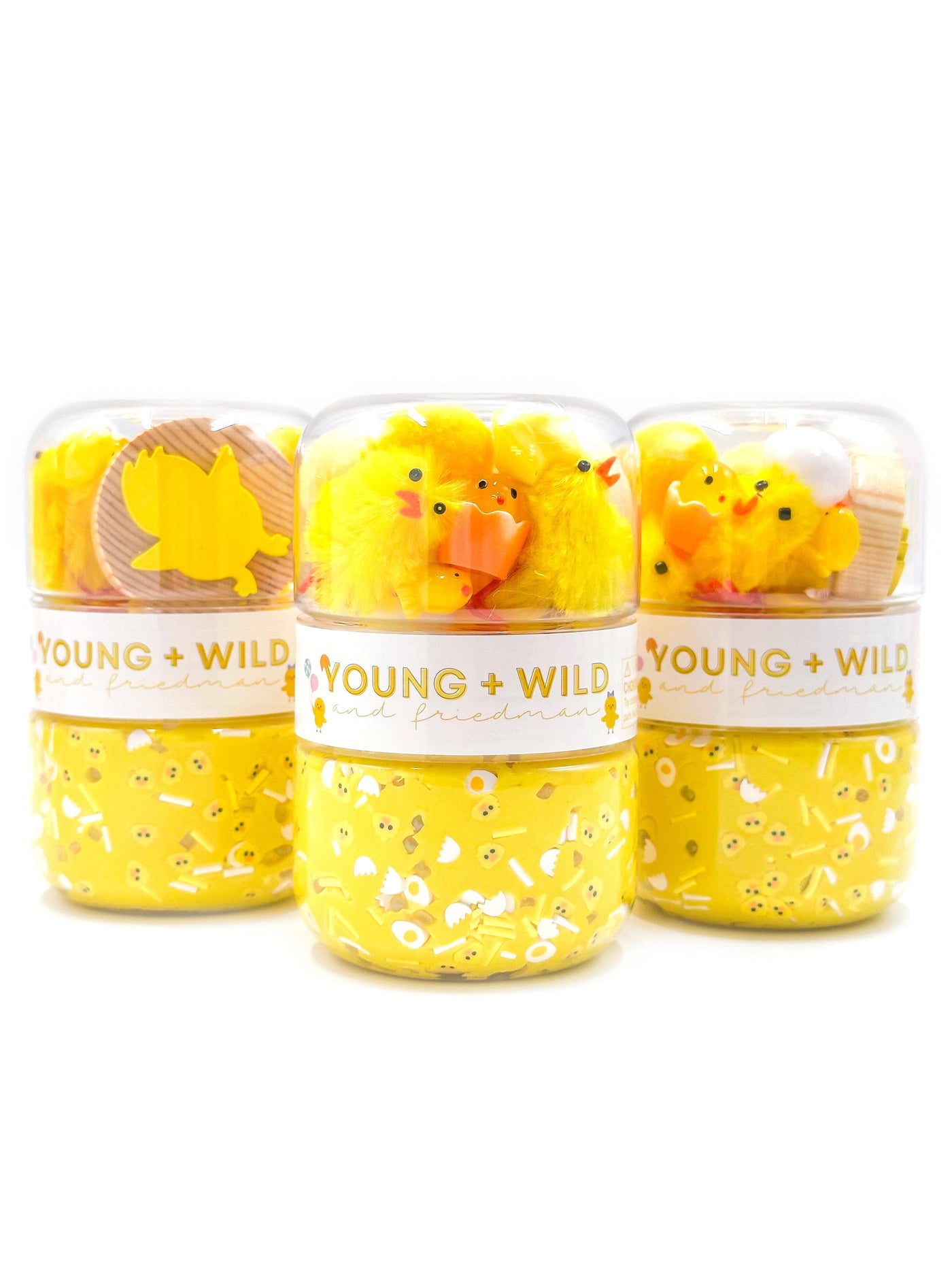 Fuzzy Chick Grab & Go Dough Jar Grab and Go Dough Young, Wild & Friedman 