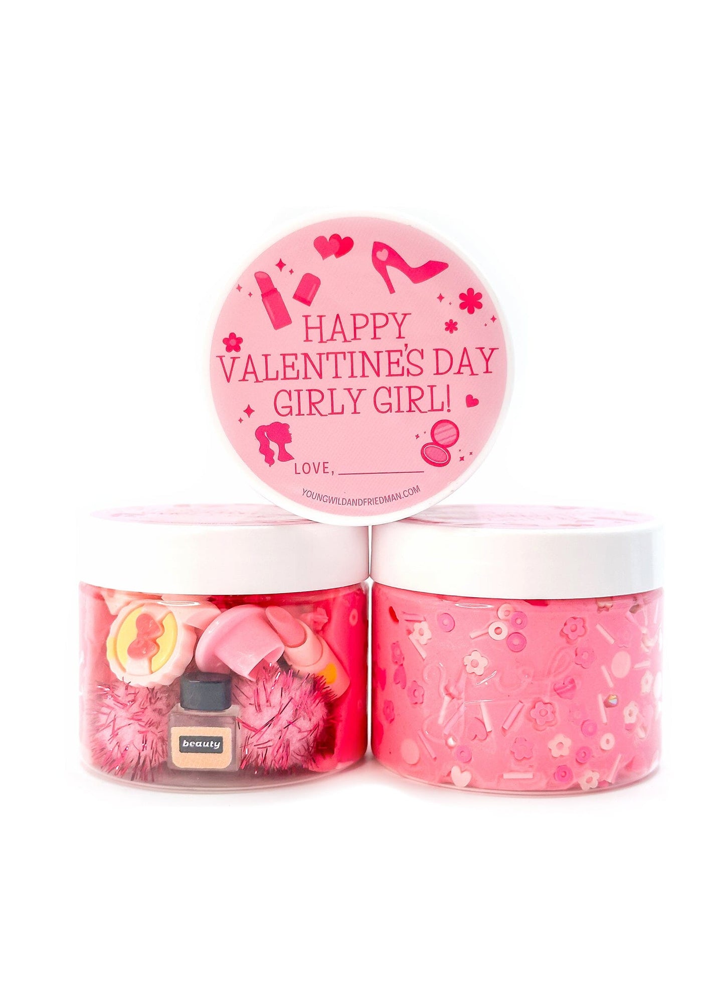 Glam Valentine Sensory Dough Jar Sensory Dough Young, Wild & Friedman 