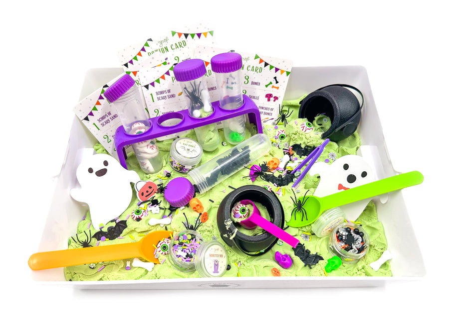 Halloween Sensory Sand Bin Sensory Bin Young, Wild & Friedman 