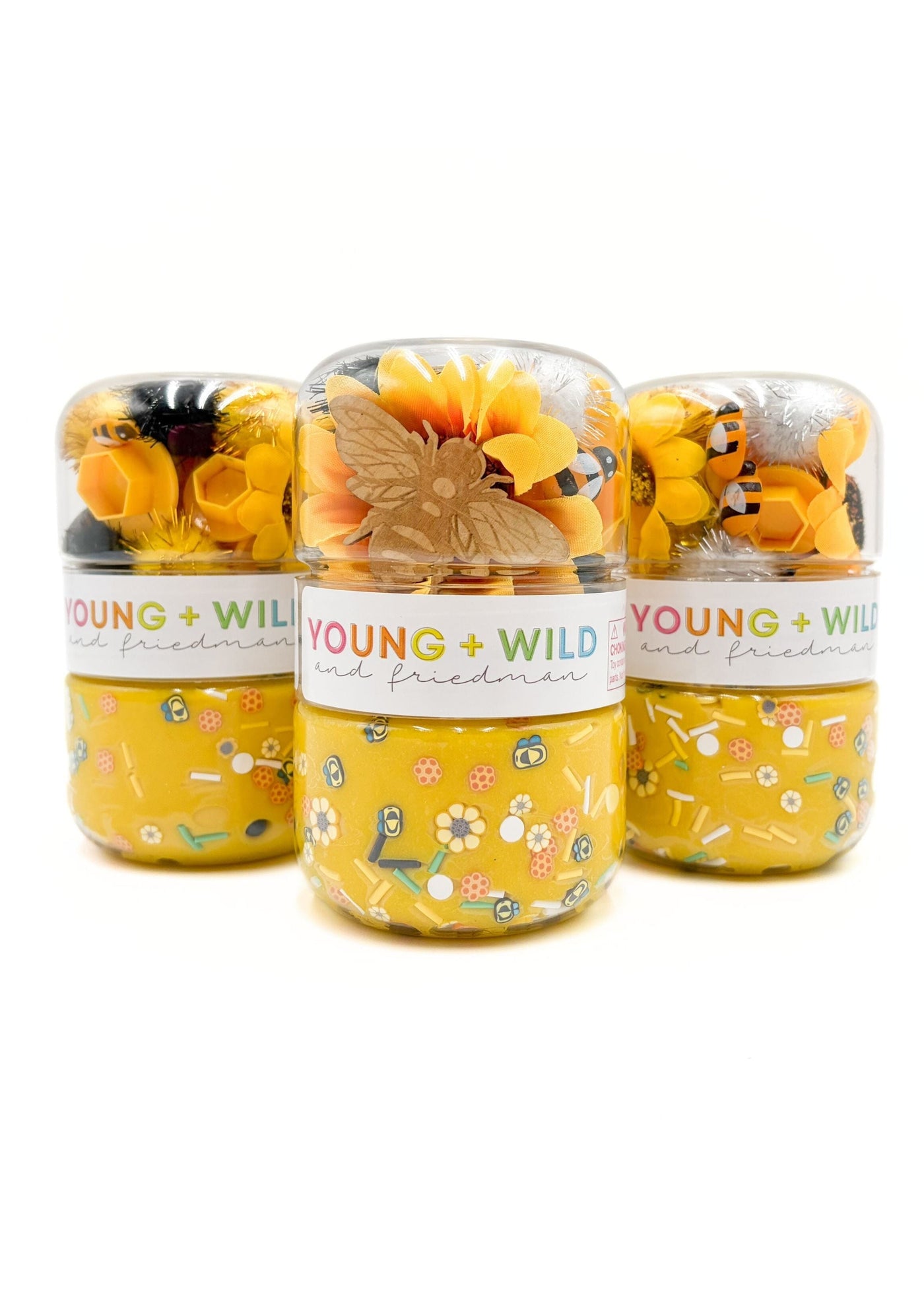 Honey Bee Grab & Go Dough Jar Grab and Go Dough Young, Wild & Friedman 