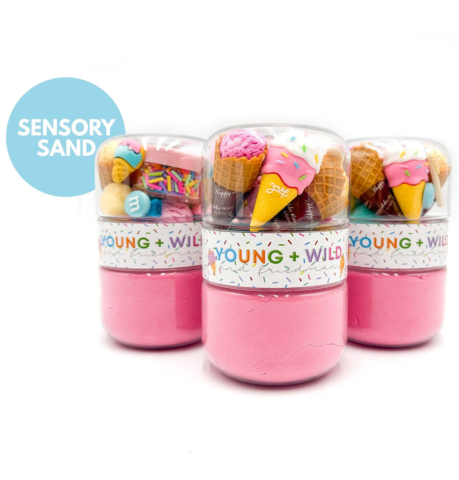 Ice Cream Grab & Go Sensory Sand Jar Grab and Go Dough Young, Wild & Friedman 