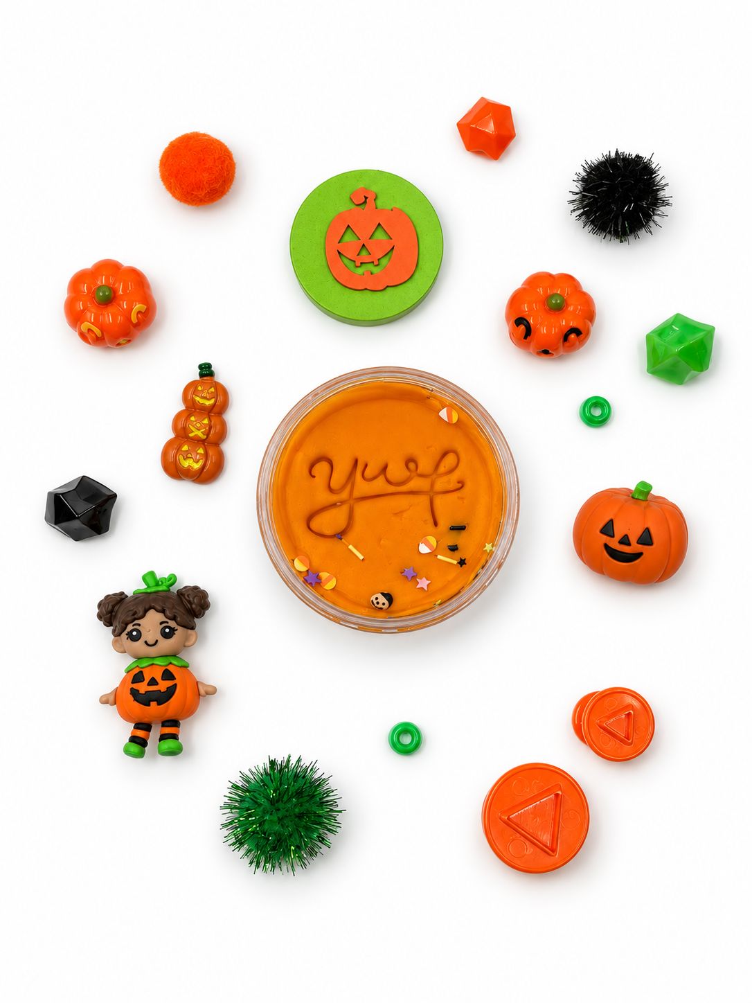 Jack-O-Lantern Grab & Go Dough Jar Grab and Go Dough Young, Wild & Friedman 