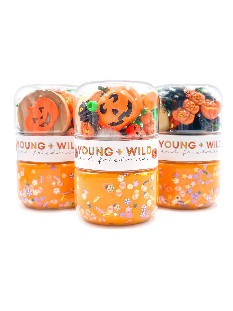 Jack-O-Lantern Grab & Go Dough Jar Grab and Go Dough Young, Wild & Friedman 