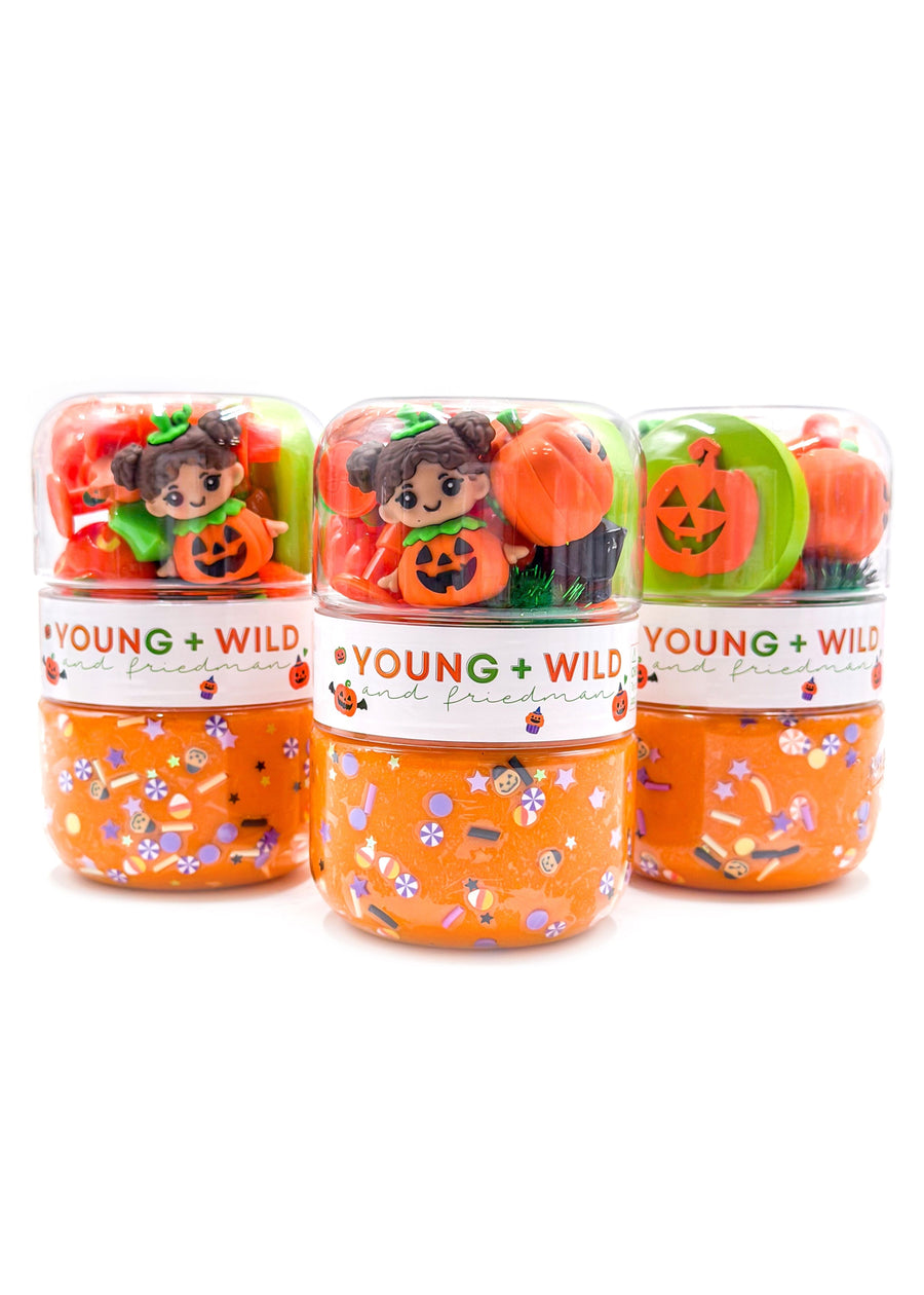 Jack-O-Lantern Grab & Go Dough Jar Grab and Go Dough Young, Wild & Friedman 
