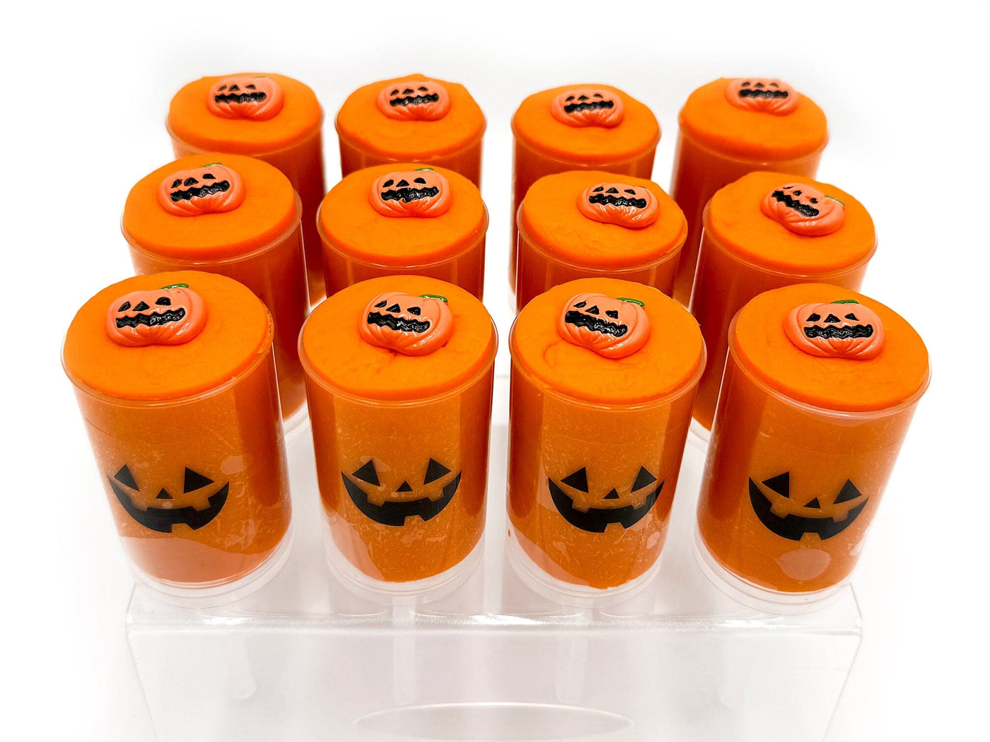 Jack-O-Lantern Sensory Dough Push Pops Sensory Dough Young, Wild & Friedman 
