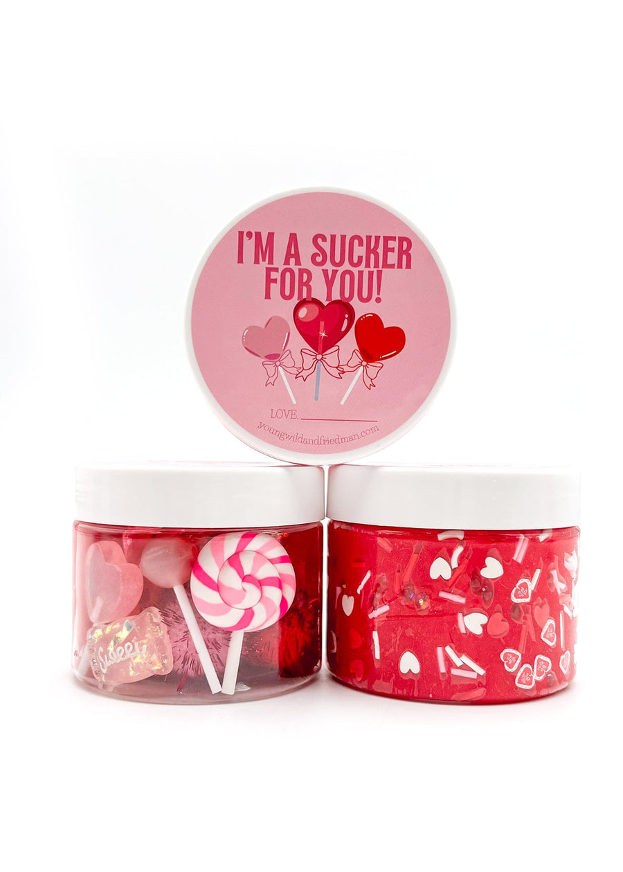 Lollipop Valentine Sensory Dough Jar Sensory Dough Young, Wild & Friedman 