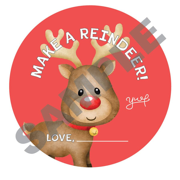 Make a Reindeer Favor Jars Sensory Dough Young, Wild & Friedman 