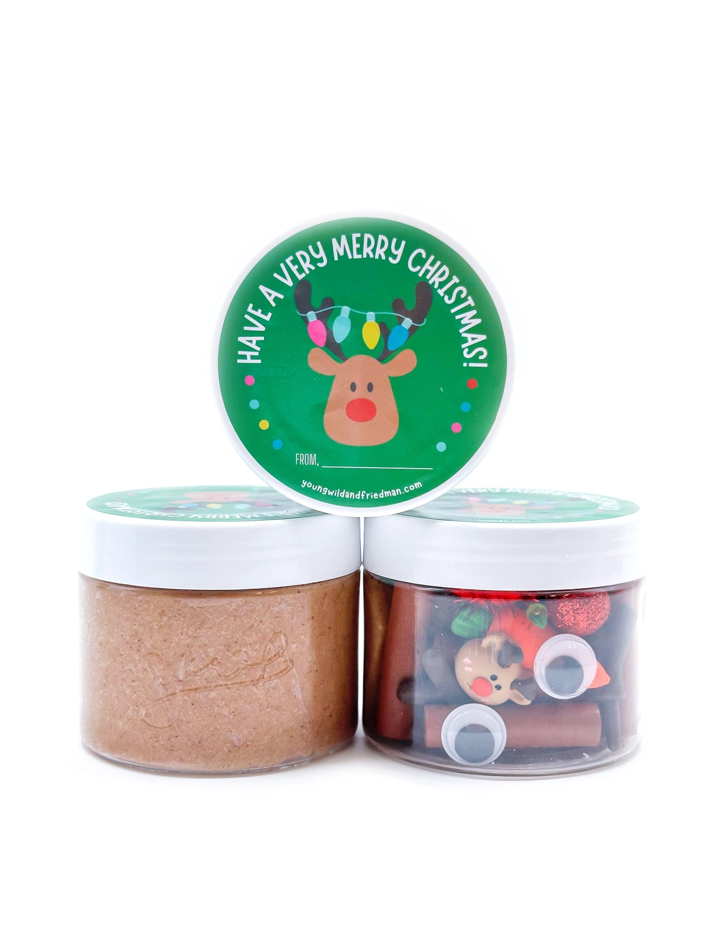 Make a Reindeer Sensory Dough Jar Sensory Dough Young, Wild & Friedman 