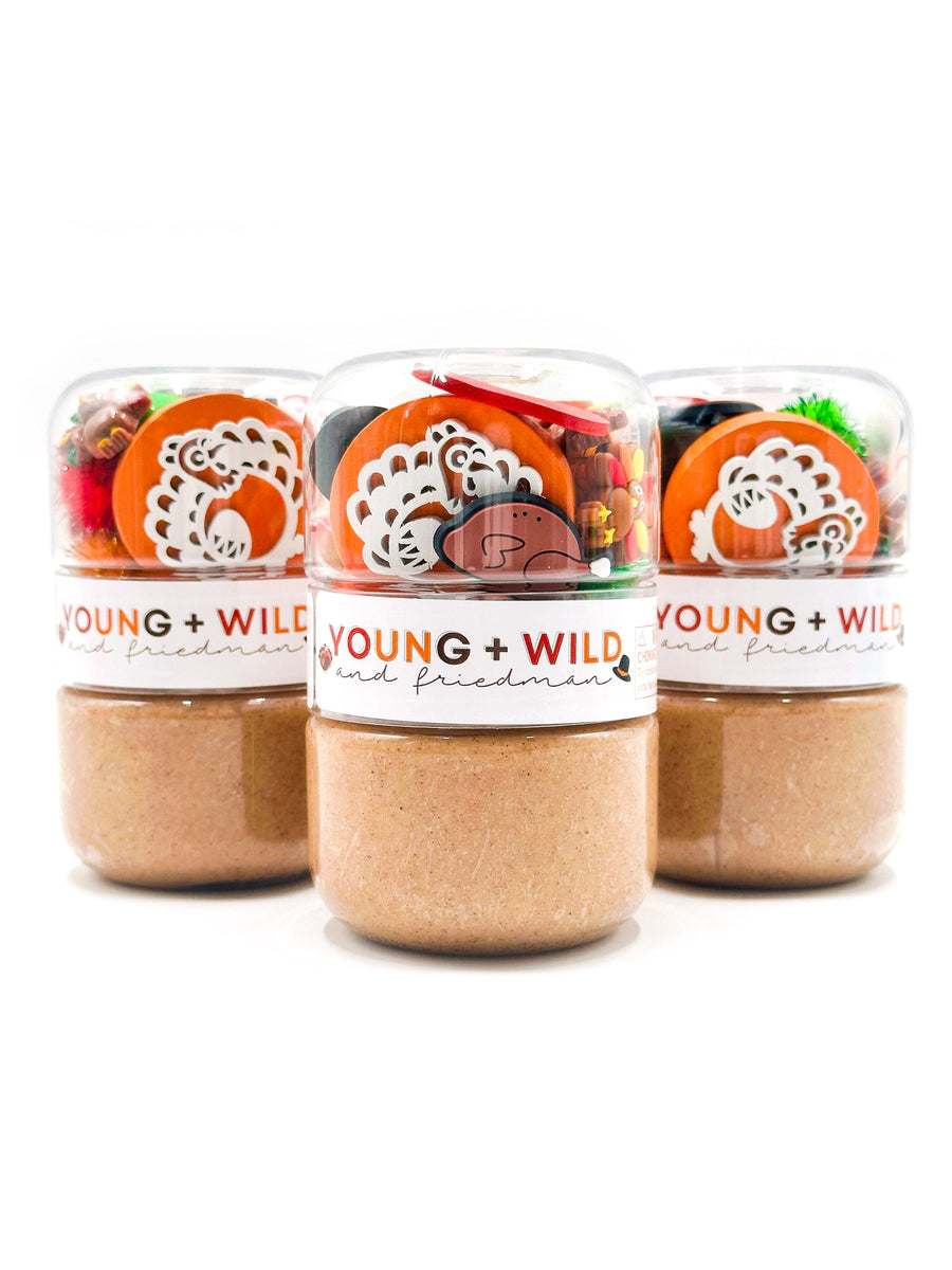 Make a Turkey Grab & Go Dough Jar Grab and Go Dough Young, Wild & Friedman 