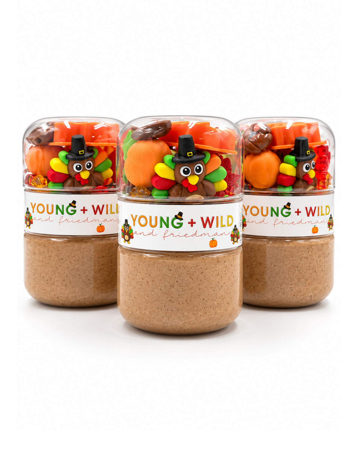 Make a Turkey Grab & Go Dough Jar Grab and Go Dough Young, Wild & Friedman 
