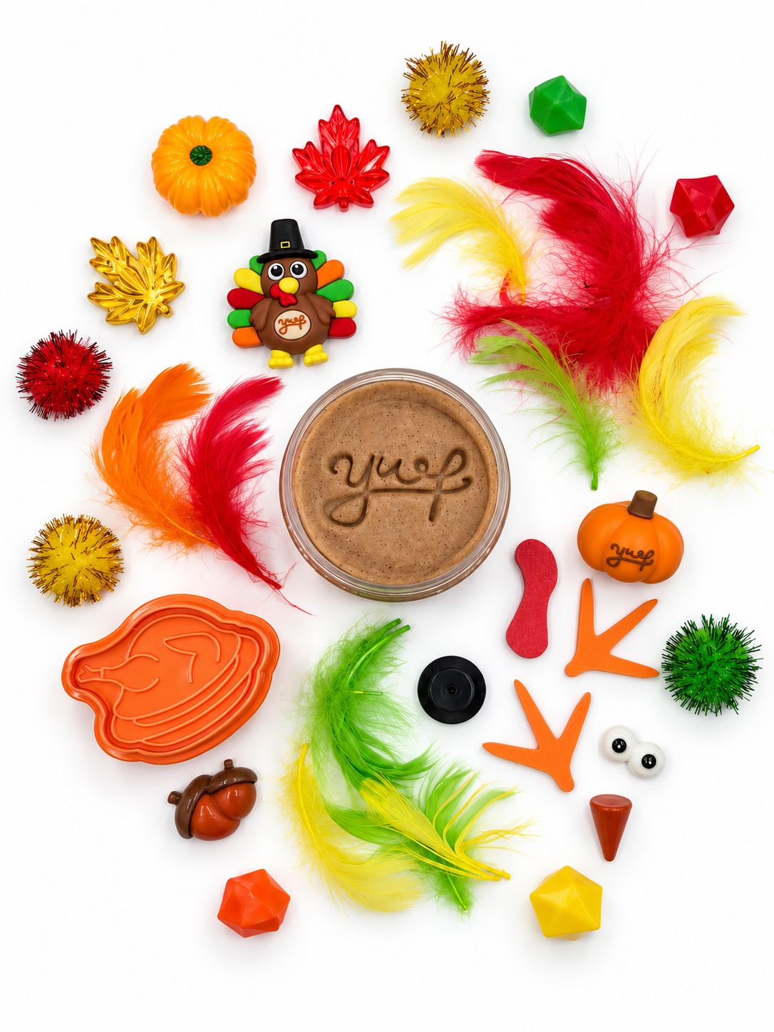 Make a Turkey Grab & Go Dough Jar Grab and Go Dough Young, Wild & Friedman 