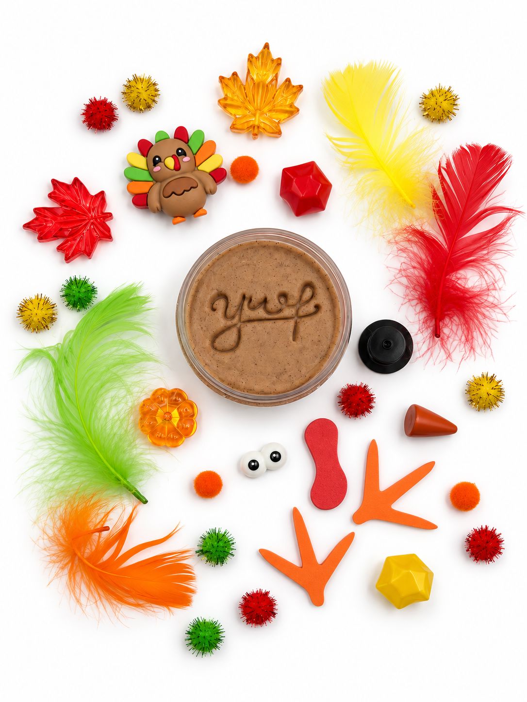Make a Turkey Sensory Dough Jar Sensory Dough Young, Wild & Friedman 