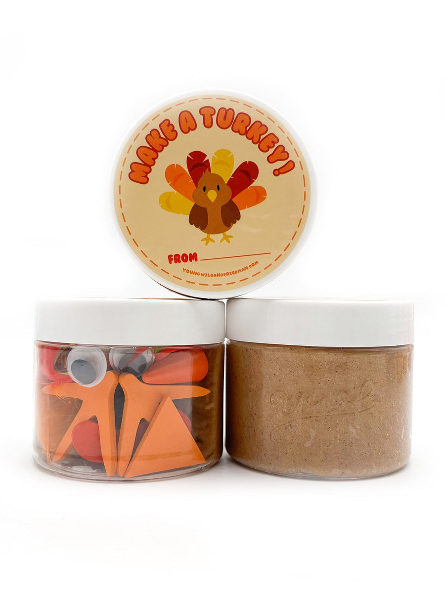 Make-a-Turkey Sensory Dough Jar Sensory Dough Young, Wild & Friedman 