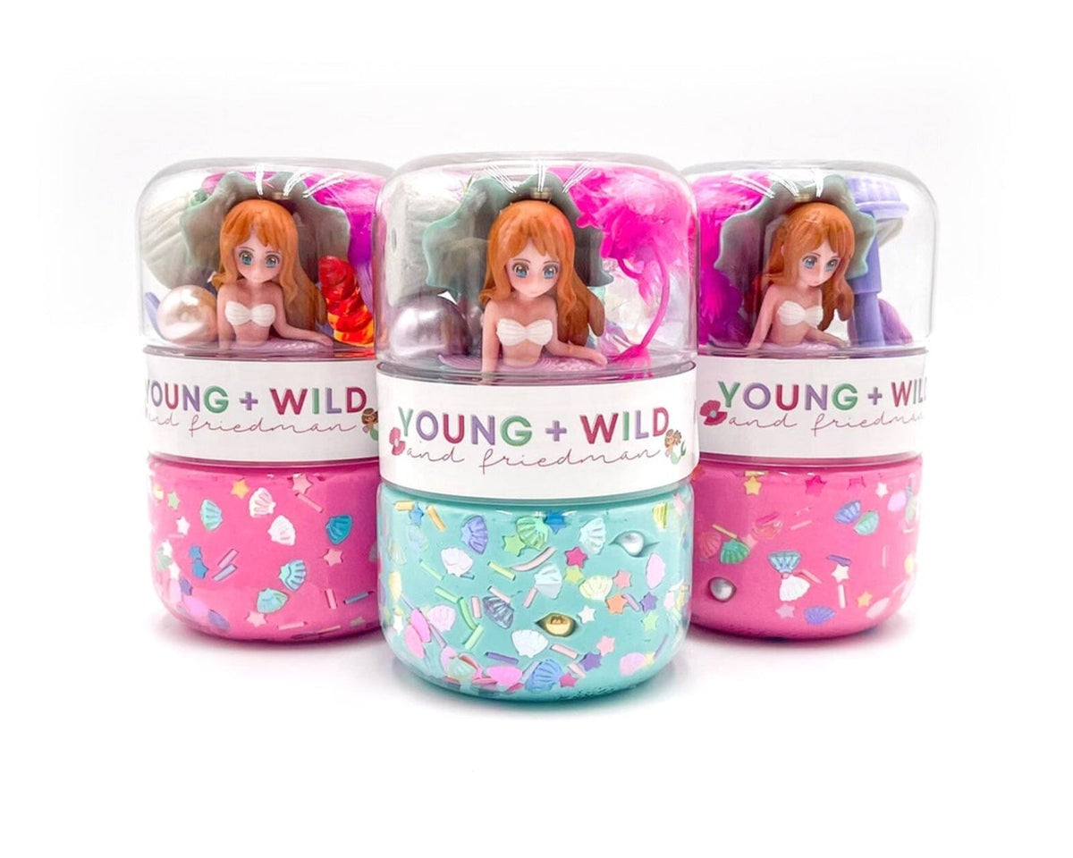 Mermaid Grab & Go Dough Jar Grab and Go Dough Young, Wild & Friedman 