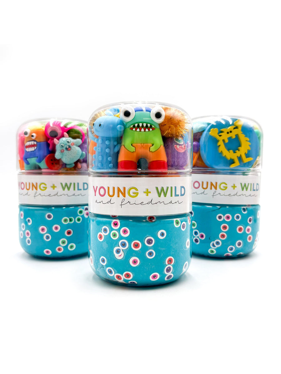 Monsters Grab & Go Dough Jar Grab and Go Dough Young, Wild & Friedman 