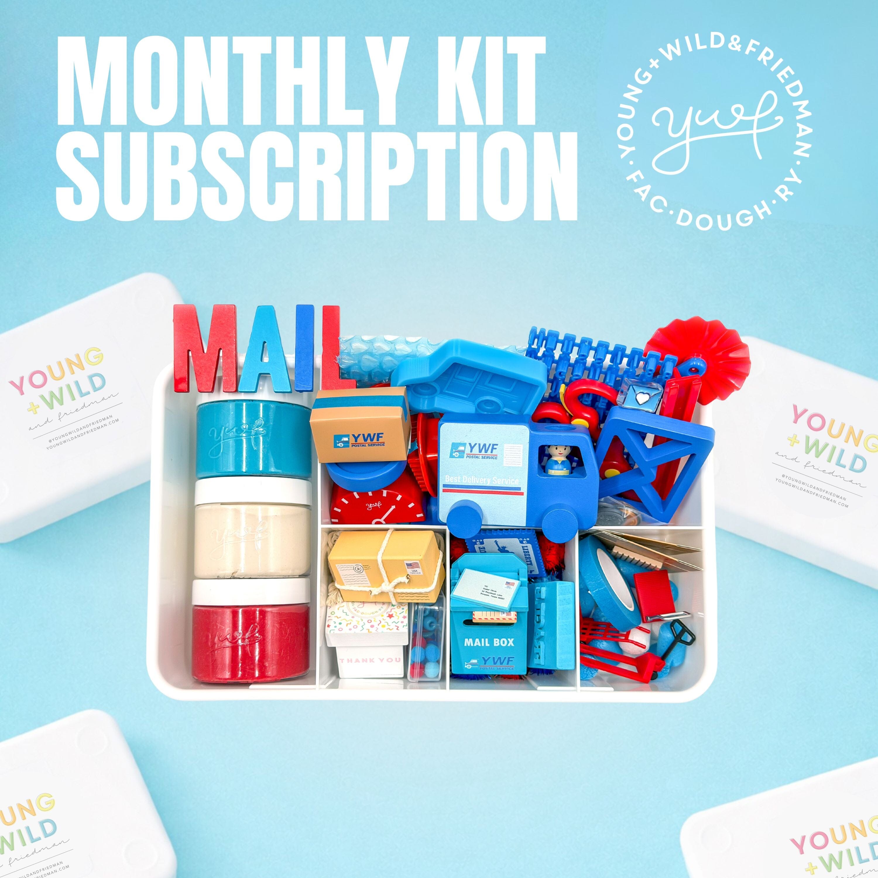 Monthly Play Dough Sensory Kit Subscriptions · Young + Wild and