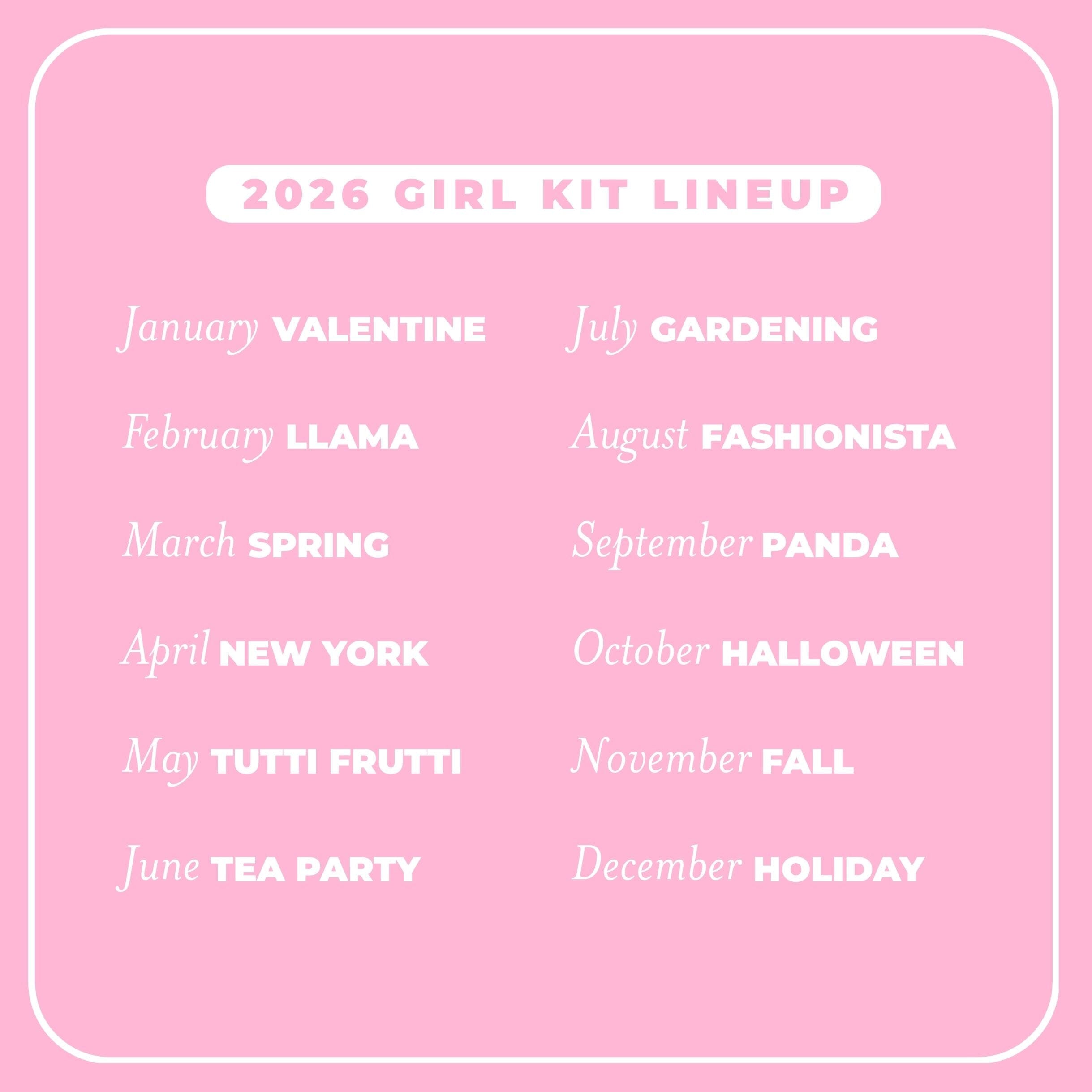 Monthly Subscription - Girl Theme Subscription Young, Wild & Friedman 