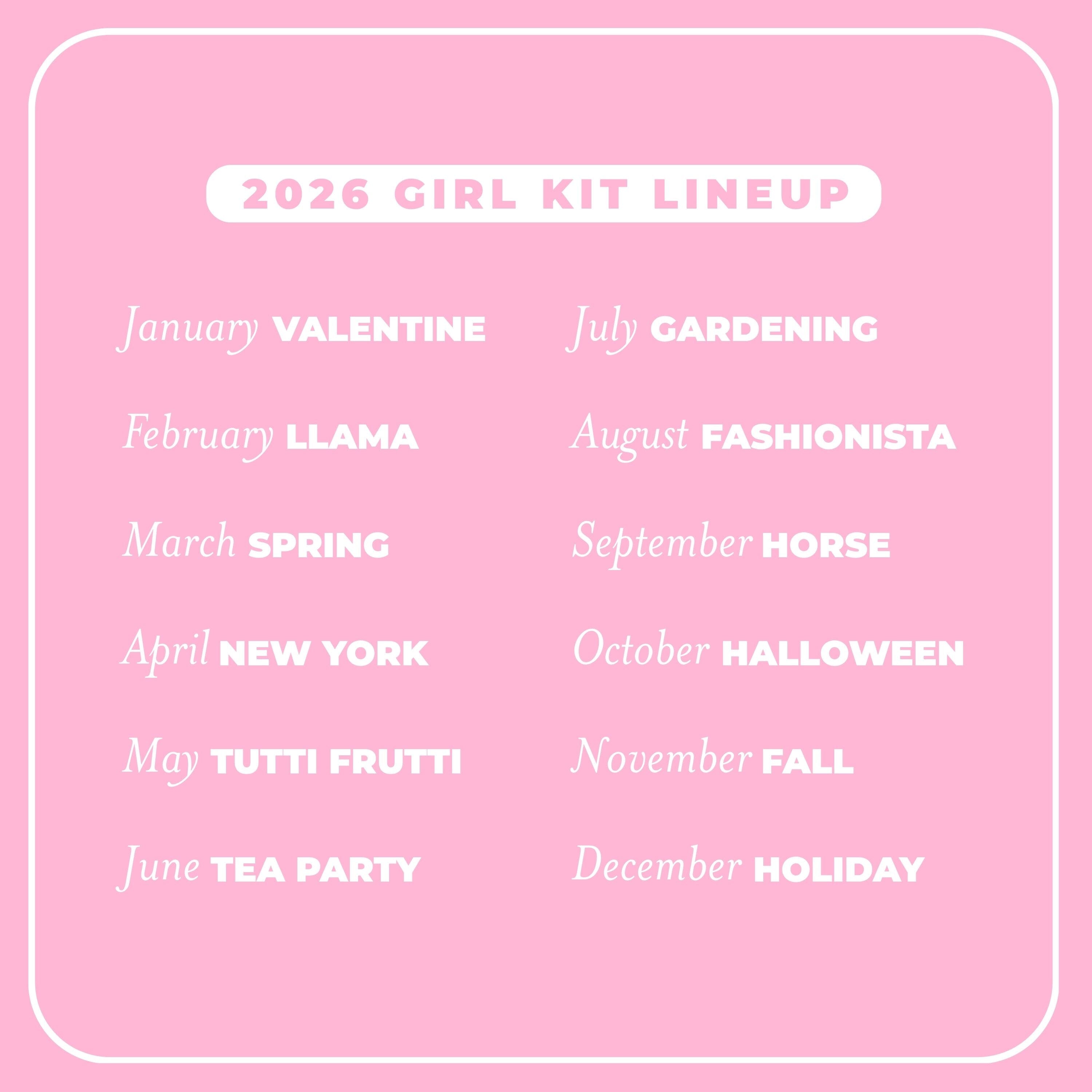 Monthly Subscription - Girl Theme Subscription Young, Wild & Friedman 